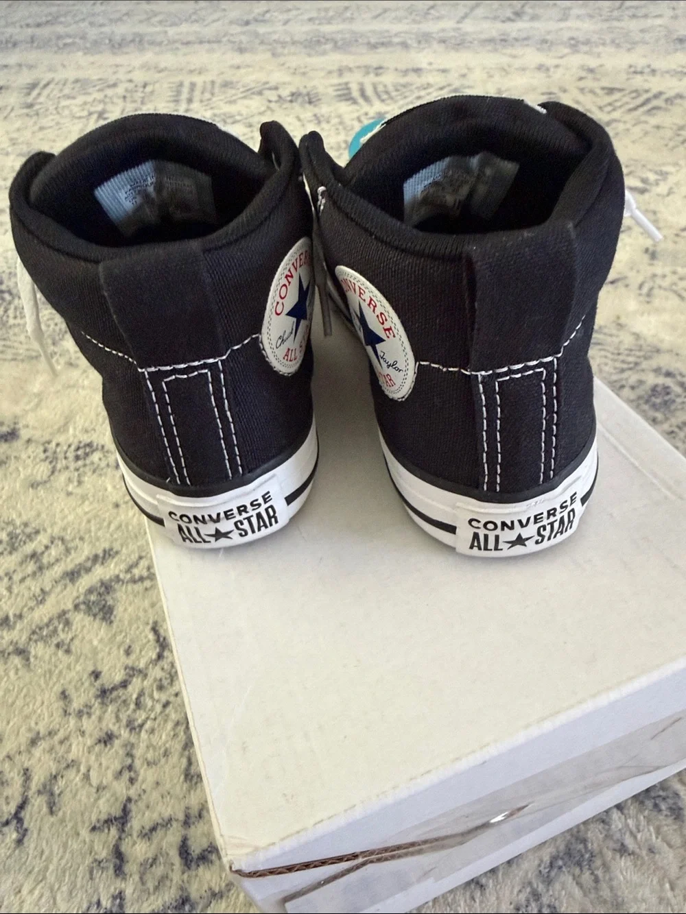 Converse Kids Black and White Low Top Sneakers